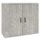 Berkfield Sideboard Concrete Grey 80x33x70 cm Engineered Wood 2
