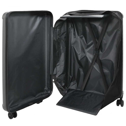 Berkfield Suitcase Folding Dark grey 50 x 30 x 76 cm ABS Plastic 1