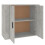 Berkfield Sideboard Concrete Grey 80x33x70 cm Engineered Wood 4