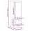 Berkfield Highboard Concrete Grey 36x35.5x103.5 cm Engineered Wood 10