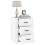 Berkfield Bedside Cabinet White 50x36x60 cm Engineered Wood 5