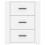 Berkfield Bedside Cabinet White 50x36x60 cm Engineered Wood 6
