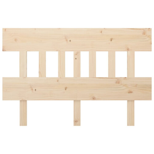 Berkfield Bed Headboard 203.5x3x81 cm Solid Wood Pine 2
