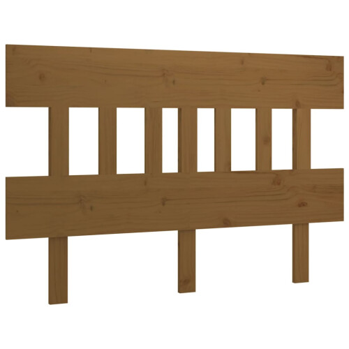 Berkfield Bed Headboard Honey Brown 203.5x3x81 cm Solid Wood Pine 1