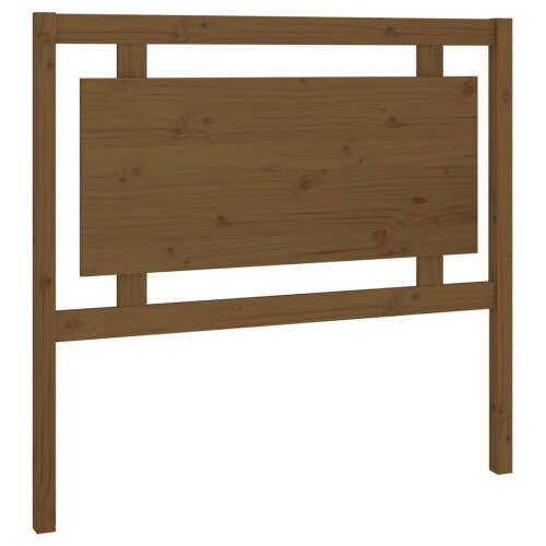 Berkfield Bed Headboard Honey Brown 105.5x4x100 cm Solid Pine Wood 1