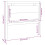 Berkfield Bed Headboard Honey Brown 105.5x4x100 cm Solid Pine Wood 6