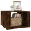 Berkfield Bedside Table Smoked Oak 57x55x36 cm Engineered Wood 4