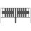 Berkfield Bed Headboard Grey 185.5x4x100 cm Solid Wood Pine 3