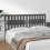 Berkfield Bed Headboard Grey 185.5x4x100 cm Solid Wood Pine 4