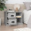 Berkfield Bedside Cabinet Grey Sonoma 60x35.5x45 cm 3