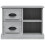 Berkfield Bedside Cabinet Grey Sonoma 60x35.5x45 cm 7