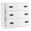 Berkfield Sideboard High Gloss White 70x35.5x67.5 cm Engineered Wood 3