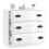 Berkfield Sideboard High Gloss White 70x35.5x67.5 cm Engineered Wood 7