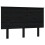 Berkfield Bed Headboard Black 124x6x82.5 cm Solid Wood Pine 2