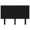 Berkfield Bed Headboard Black 124x6x82.5 cm Solid Wood Pine 3