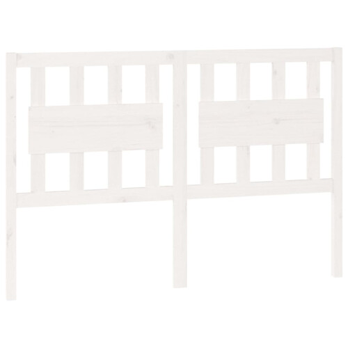 Berkfield Bed Headboard White 140.5x4x100 cm Solid Wood Pine 1