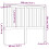 Berkfield Bed Headboard Black 146x6x101 cm Solid Wood Pine 6