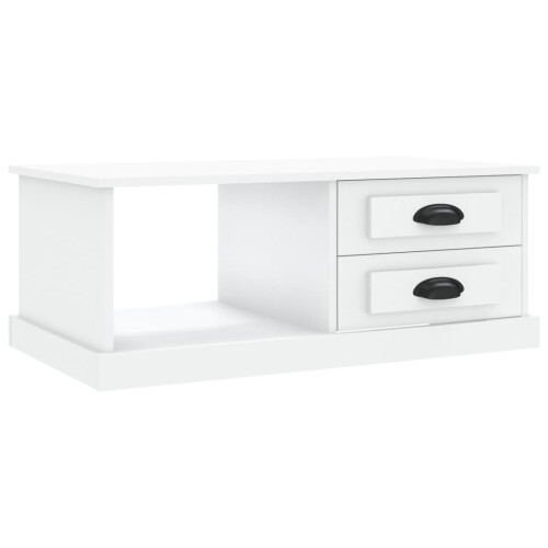 Berkfield Coffee Table White 90x50x35 cm Engineered Wood 1