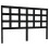 Berkfield Bed Headboard Black 145.5x4x100 cm Solid Wood Pine 2