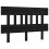 Berkfield Bed Headboard Black 203.5x3x81 cm Solid Wood Pine 2