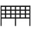 Berkfield Bed Headboard Black 145.5x4x100 cm Solid Wood Pine 3