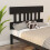 Berkfield Bed Headboard Black 203.5x3x81 cm Solid Wood Pine 4