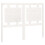 Berkfield Bed Headboard White 125.5x4x100 cm Solid Pine Wood 2