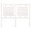 Berkfield Bed Headboard White 125.5x4x100 cm Solid Pine Wood 4