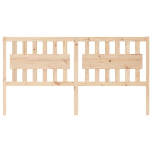 Berkfield Bed Headboard 185.5x4x100 cm Solid Wood Pine 2