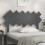 Berkfield Bed Headboard Grey 132x3x81 cm Solid Wood Pine 3