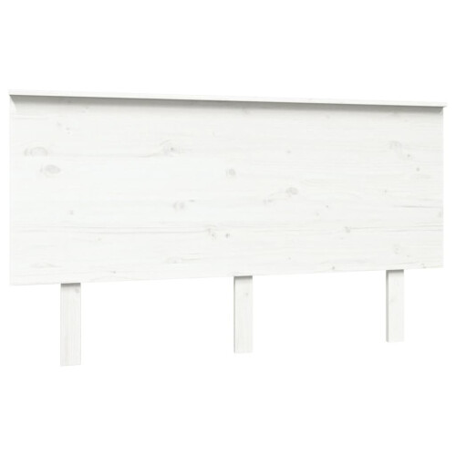 Berkfield Bed Headboard White 144x6x82.5 cm Solid Wood Pine 1