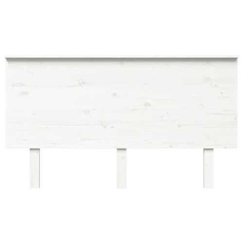 Berkfield Bed Headboard White 144x6x82.5 cm Solid Wood Pine 2