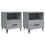 Berkfield Bedside Cabinets 2 pcs Grey Sonoma Engineered Wood 2
