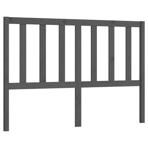 Berkfield Bed Headboard Grey 146x4x100 cm Solid Wood Pine 1