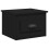 Berkfield Wall-mounted Bedside Cabinet Black 41.5x36x28cm 2