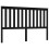 Berkfield Bed Headboard Black 166x6x101 cm Solid Wood Pine 2