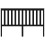 Berkfield Bed Headboard Black 166x6x101 cm Solid Wood Pine 3