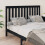 Berkfield Bed Headboard Black 166x6x101 cm Solid Wood Pine 4