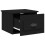 Berkfield Wall-mounted Bedside Cabinet Black 41.5x36x28cm 5