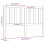 Berkfield Bed Headboard Grey 146x4x100 cm Solid Wood Pine 6