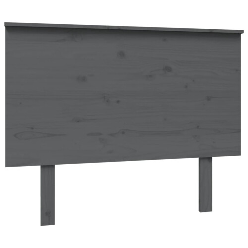 Berkfield Bed Headboard Grey 104x6x82.5 cm Solid Wood Pine 1
