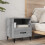 Berkfield Bedside Cabinets 2 pcs Grey Sonoma Engineered Wood 8