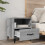 Berkfield Bedside Cabinets 2 pcs Grey Sonoma Engineered Wood 9