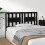 Berkfield Bed Headboard Black 145.5x4x100 cm Solid Wood Pine 4