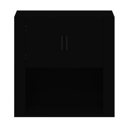 Berkfield Wall Cabinet Black 80x33x80 cm Engineered Wood 2