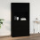 Berkfield Wall Cabinet Black 80x33x80 cm Engineered Wood 7