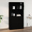Berkfield Wall Cabinet Black 80x33x80 cm Engineered Wood 8