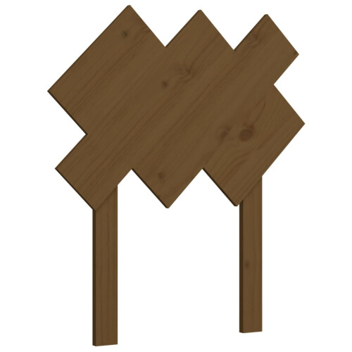 Berkfield Bed Headboard Honey Brown 72.5x3x81 cm Solid Wood Pine 1