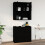 Berkfield Wall Cabinet Black 80x33x80 cm Engineered Wood 9