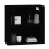Berkfield Wall Cabinet Black 80x33x80 cm Engineered Wood 10